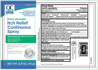 Label (Quality Choice Itch Relief Continuous Spray 50 082qc)